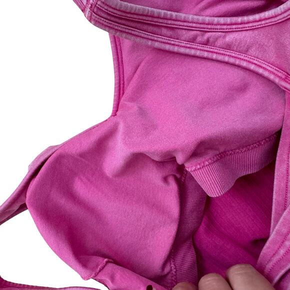 Joylab Seamless Ribbed Berry Pink Short Romper One Piece Size Small - Picture 6 of 6